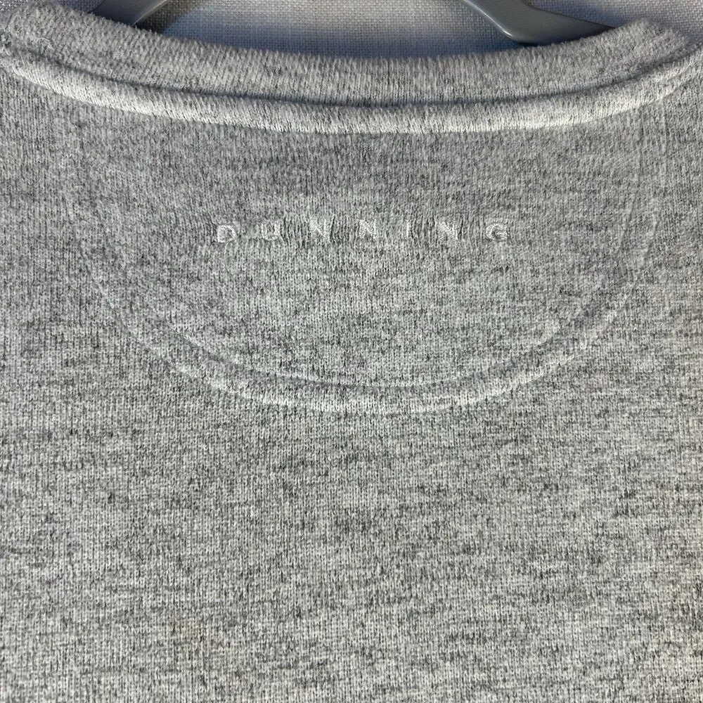 Dunning Golf‎ Sweater Mens Large Gray Crew Neck Pullover Comfy Soft Dress Active